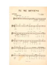 download the accordion score Tu me reviens in PDF format