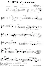 descargar la partitura para acordeón Nuits câlines (Valse) en formato PDF