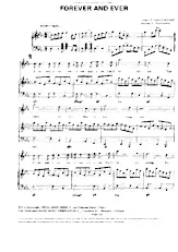 scarica la spartito per fisarmonica Forever and ever (Chant : Demis Roussos) (Boléro) in formato PDF