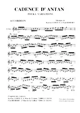 télécharger la partition d'accordéon Cadence d'antan (Polka Variations) au format PDF
