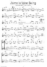 scarica la spartito per fisarmonica J'aime la valse swing in formato PDF