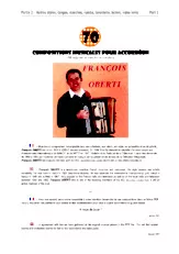scarica la spartito per fisarmonica Recueil : 70 Compositions Musicales pour accordéon (70 Original scores for accordion) (Partie 2 : Autres Styles) in formato PDF