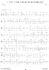 descargar la partitura para acordeón C'est une valse d'Auvergne (Valse Bourrée) en formato PDF