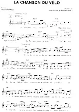 descargar la partitura para acordeón La Chanson du Vélo en formato PDF