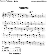 télécharger la partition d'accordéon Picadinho au format PDF