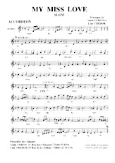 scarica la spartito per fisarmonica My Miss Love (Slow) in formato PDF