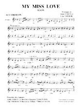 descargar la partitura para acordeón My Miss Love (Slow) en formato PDF