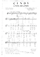 télécharger la partition d'accordéon Cindy (Cindy oh Cindy) (Calypso) au format PDF