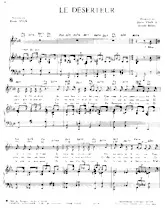 download the accordion score Le déserteur in PDF format