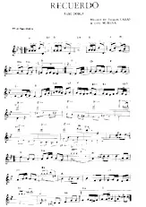 descargar la partitura para acordeón Recuerdo (Paso Doble) en formato PDF