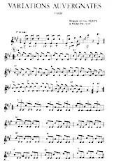 scarica la spartito per fisarmonica Variations Auvergnates (Valse) in formato PDF