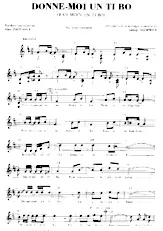 télécharger la partition d'accordéon Donne Moi Un Ti Bo (Ban Moin En Ti Bo) (Biguine) au format PDF