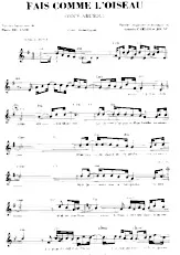 descargar la partitura para acordeón Fais comme l'oiseau (Voce abusou) (Chant : Michel Fugain) en formato PDF