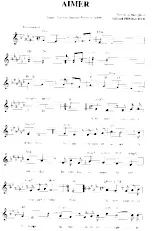 download the accordion score Aimer in PDF format