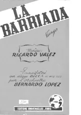 descargar la partitura para acordeón La Barriada (Tango) en formato PDF