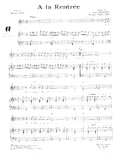 download the accordion score A la rentrée in PDF format