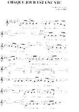 download the accordion score Chaque jour est une vie in PDF format