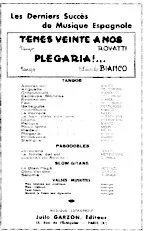 scarica la spartito per fisarmonica Plegaria (Tango) in formato PDF