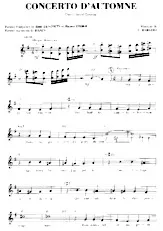 télécharger la partition d'accordéon Concerto d'Automne (Chant : André Claveau) (Slow) au format PDF