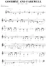 descargar la partitura para acordeón Goodbye and Farewell (Chant : Georgette Lemaire) en formato PDF