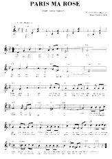télécharger la partition d'accordéon Paris ma rose (Chant : Serge Reggiani) (Valse) au format PDF