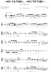 télécharger la partition d'accordéon Souvenirs Souvenirs (Chant : Johnny Hallyday) au format PDF