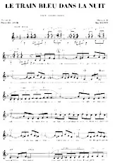 télécharger la partition d'accordéon Le train bleu dans la nuit (Chant : Catarina Valente) (Slow Rock) au format PDF