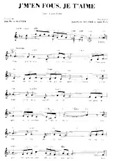 download the accordion score J' m'en fous Je t'aime (Slow) in PDF format
