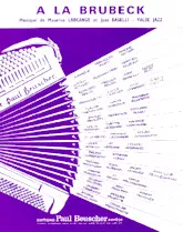 scarica la spartito per fisarmonica A la Brubeck (Once Upon a Time) (Valse Jazz) in formato PDF