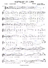 descargar la partitura para acordeón Nostalgie de Cuba (Mambo) en formato PDF