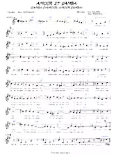 télécharger la partition d'accordéon Amour et Samba (Samba d'amour Amour samba) au format PDF