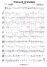 télécharger la partition d'accordéon C'est ça la vie d'artiste (Charleston) au format PDF