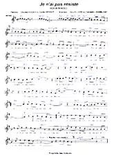 télécharger la partition d'accordéon Je n'ai pas résisté (Rock'n'Roll) au format PDF