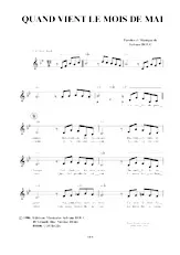 télécharger la partition d'accordéon Quand vient le mois de mai (Slow Rock) au format PDF