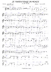 download the accordion score Je t'inventerais un monde (Slow Rock) in PDF format