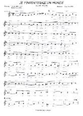 descargar la partitura para acordeón Je t'inventerais un monde (Slow Rock) en formato PDF