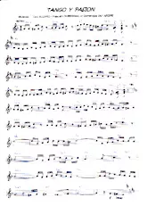 descargar la partitura para acordeón Tango y pasion en formato PDF