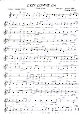 scarica la spartito per fisarmonica C'est comme ça (Cha Cha) in formato PDF