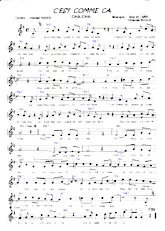 descargar la partitura para acordeón C'est comme ça (Cha Cha) en formato PDF