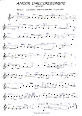 descargar la partitura para acordeón Amour d'accordéoniste (Boléro) en formato PDF