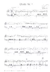 descargar la partitura para acordeón Etude n°1 en formato PDF