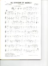 descargar la partitura para acordeón Au r'voir et merci (Step Marche) en formato PDF