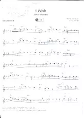 télécharger la partition d'accordéon I wish (Partie Saxophone Sib) au format PDF