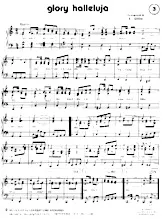 scarica la spartito per fisarmonica Glory Halleluja (Marche) in formato PDF