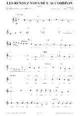 descargar la partitura para acordeón Les rendez vous de l'accordéon (Valse) en formato PDF