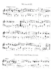descargar la partitura para acordeón Menuet + Sarabande + Sonatine en formato PDF
