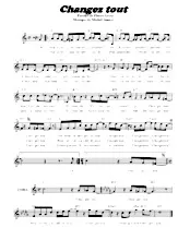 download the accordion score Changez tout in PDF format