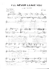 scarica la spartito per fisarmonica I'll never leave you (La nuit m'attire) in formato PDF