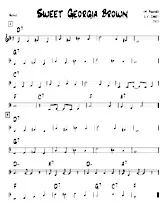 télécharger la partition d'accordéon Sweet Georgia Brown (Swing) au format PDF