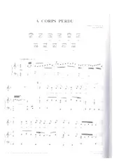 télécharger la partition d'accordéon A corps Perdu (Chant : Mike Brant) au format PDF
